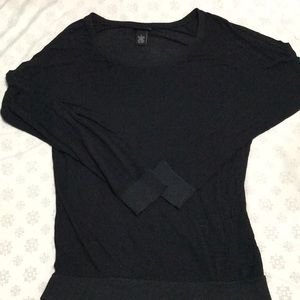 Black long sleeve top